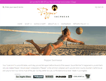 Tablet Screenshot of pepperswimwear.com